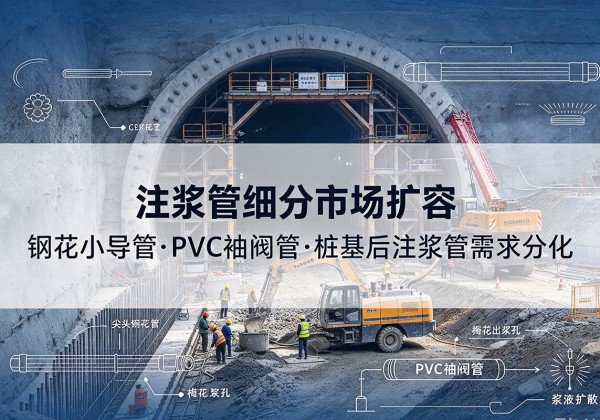 邓州注浆管细分市场扩容，隧道钢花小导管、PVC 袖阀管、桩基后注浆管需求分化